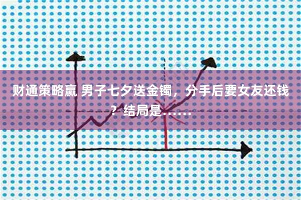 财通策略赢 男子七夕送金镯，分手后要女友还钱？结局是……