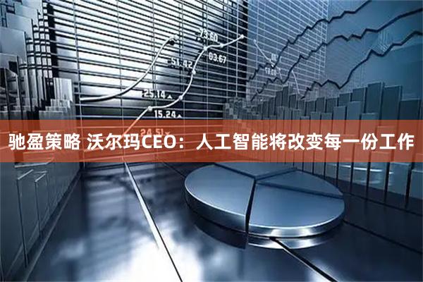 驰盈策略 沃尔玛CEO：人工智能将改变每一份工作